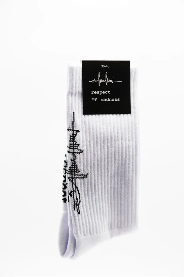 Filippo Sorcinelli Calzini Respect My Madness sokker hvit